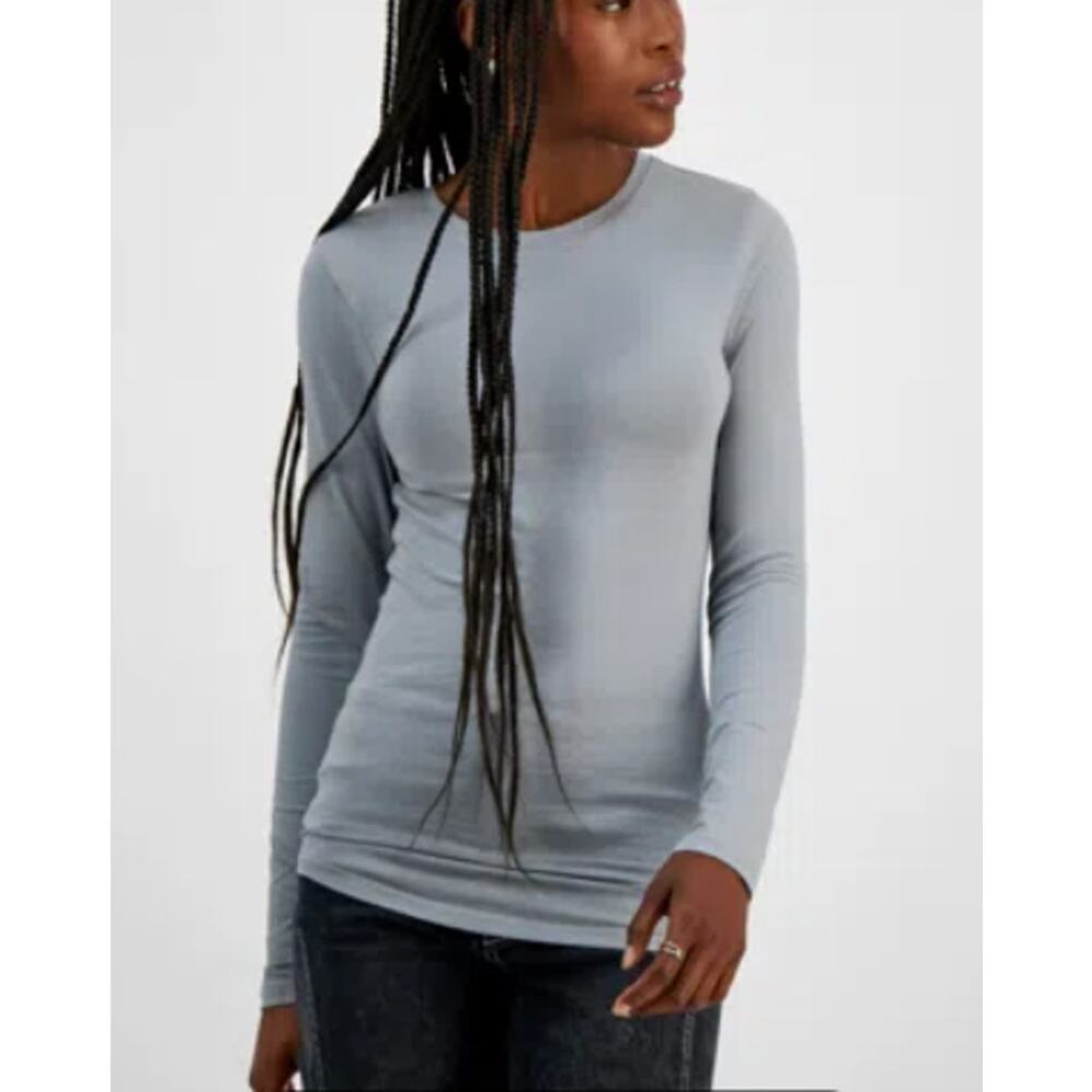 Aveto Juniors' Long-Sleeve T-Shirt  Ultimate Grey Size M